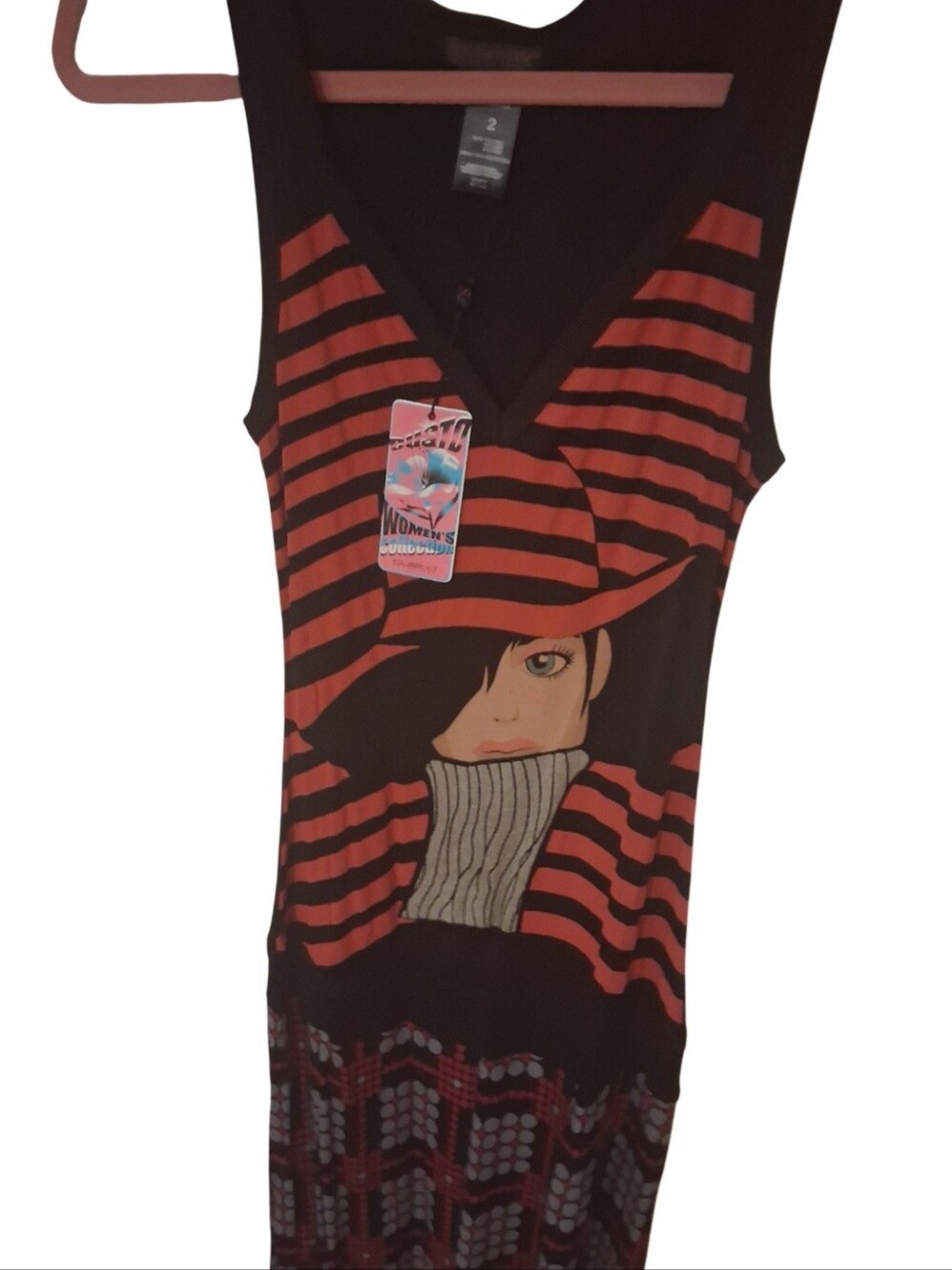 Custo Barcelona Vintage Y2k Euro Fashion Graphic Stripe Maxi Dress